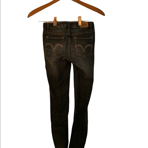 LEVI’S Girls Skinny Fit Jeans With Adjustable Waistband - Dark Wash / Size: 8R - Picture 2 of 11
